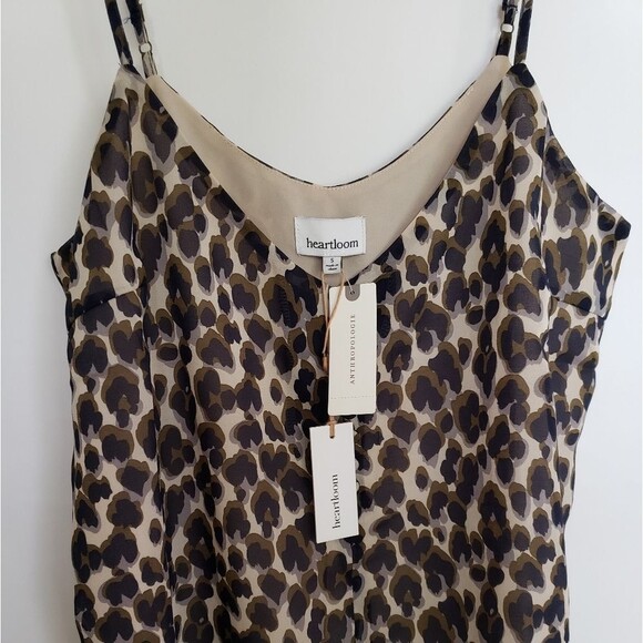 Anthropologie Heartloom Mira Cami Leopard Small - Picture 6 of 7